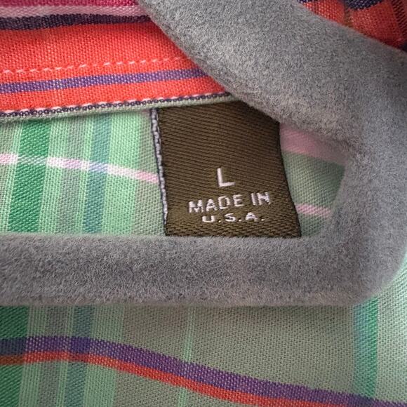 Gitman Bros Shirt Mens Plaid Button Up Made in USA SZ Large - Picture 5 of 5